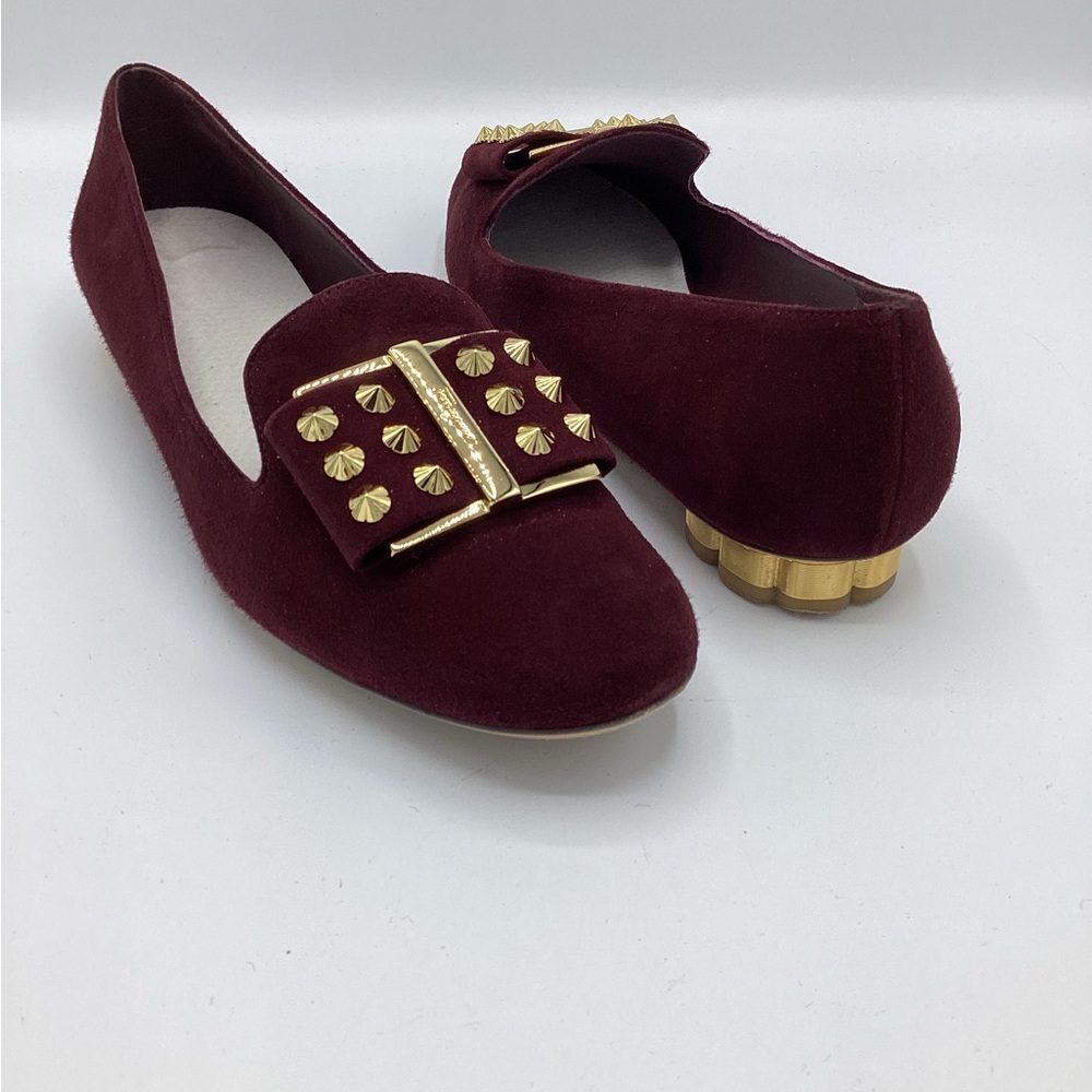 Salvatore Ferragamo Sz 7.5 Suede Flats Shoe